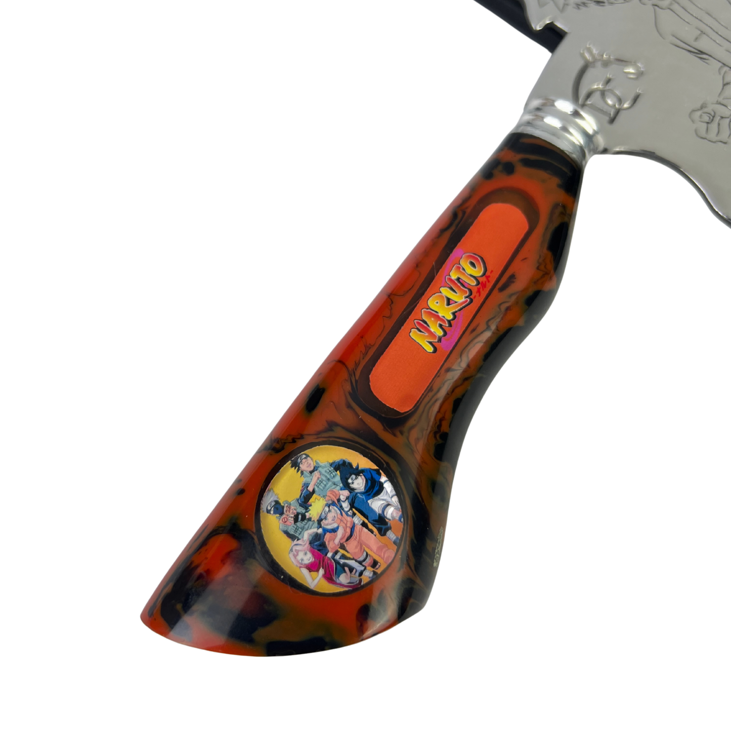 Faca Naruto 8 Polegadas | Lâmina Vazada Anime | Cabo Resina