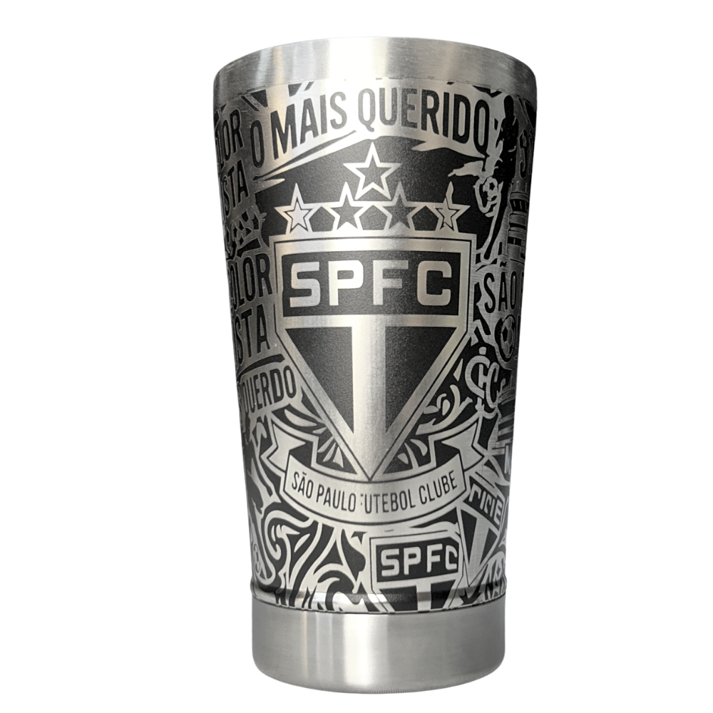 Kit São Paulo - Faca 10" + Copo Térmico - Gravação a Laser 360°