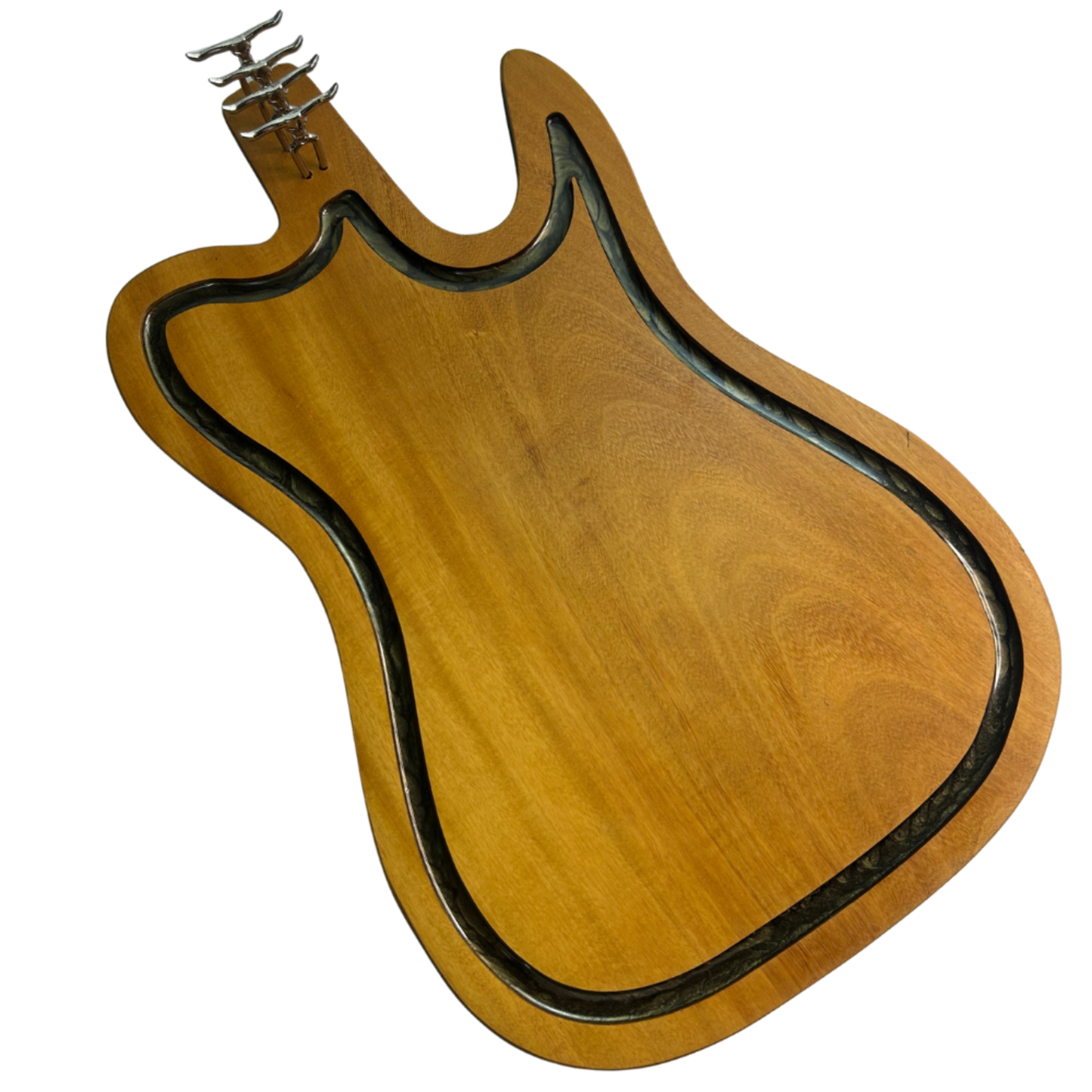 Tábua de Corte Guitarra - Madeira Nobre com Petisqueiro