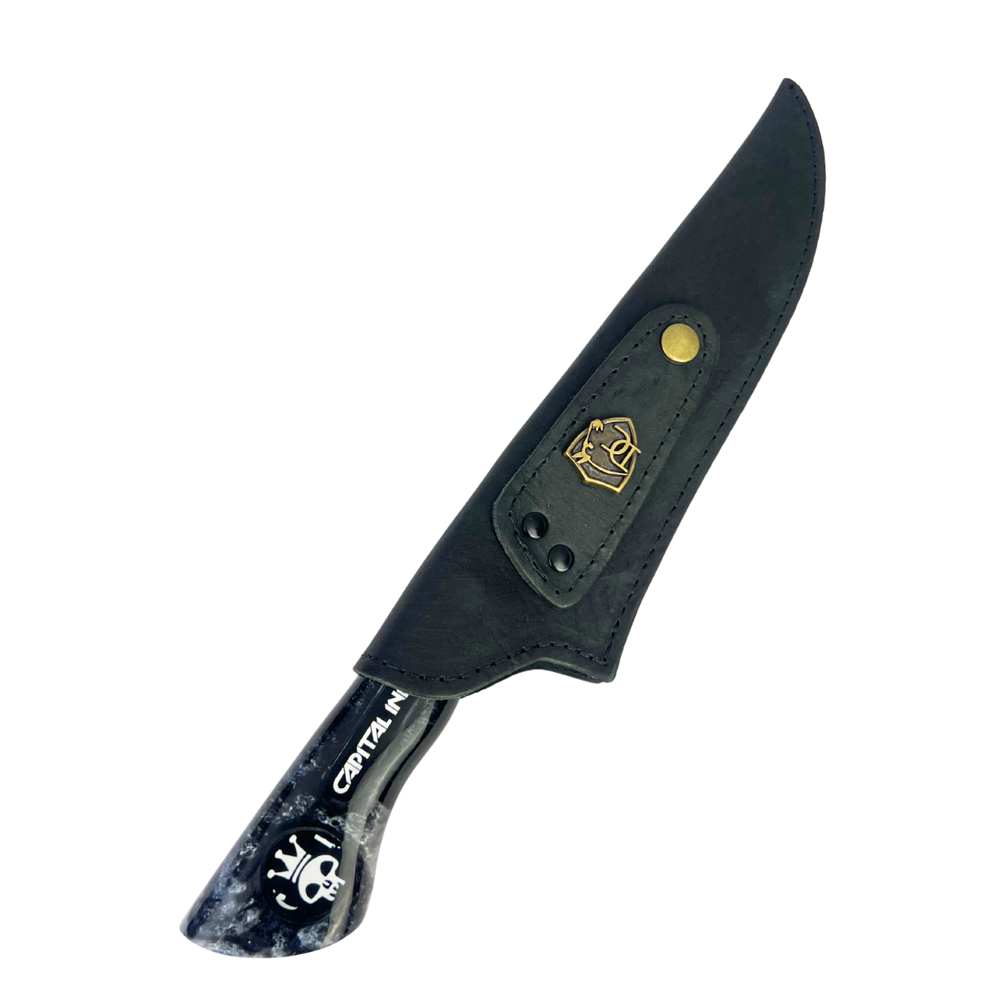 Faca Capital Inicial 8 Polegadas | Lâmina Vazada Rock BR | Cabo Resina