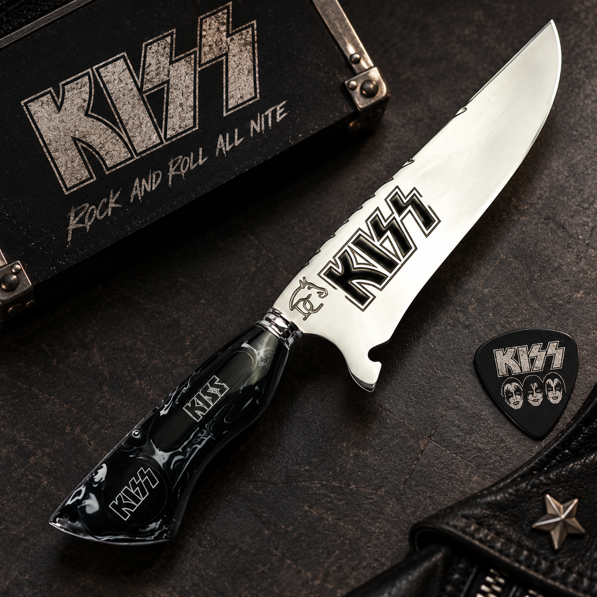 Faca Rock and Roll All Nite 8" - KISS