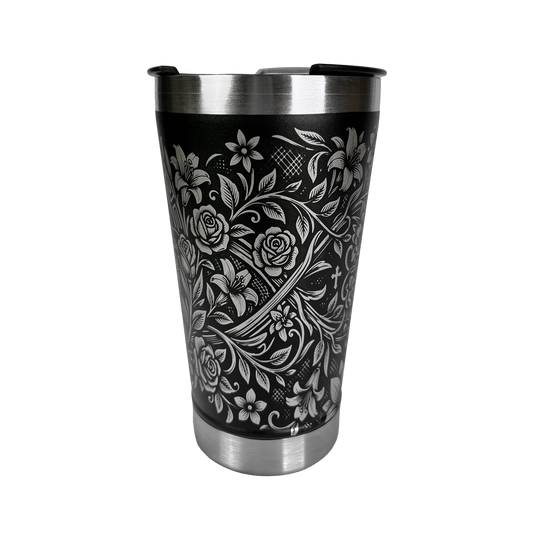 Copo Térmico Nossa Senhora 475ml - frente com imagem da santa