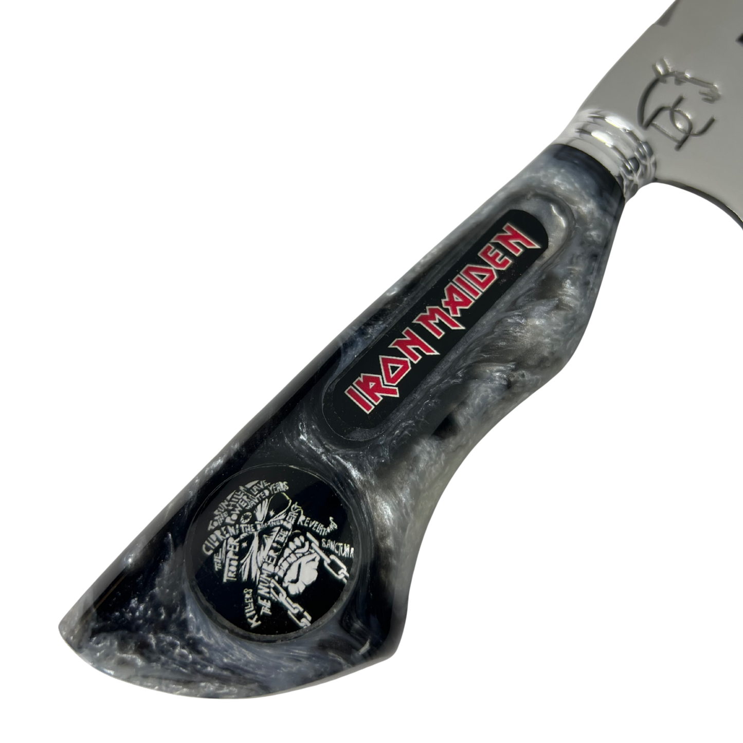 Kit Iron Maiden - Faca + Copo Térmico - Gravação a Laser 360°