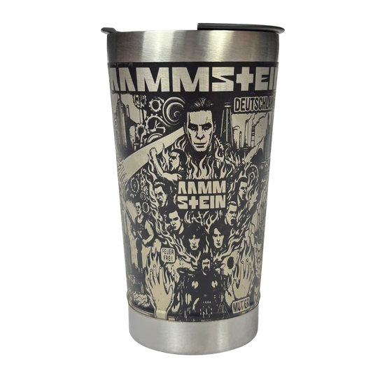 Copo Térmico Rammstein - Gravação a Laser 360° - 475ml