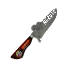 Faca Naruto 8 Polegadas | Lâmina Vazada Anime | Cabo Resina