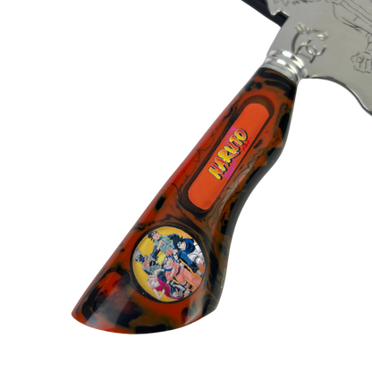 Faca Naruto 8 Polegadas | Lâmina Vazada Anime | Cabo Resina