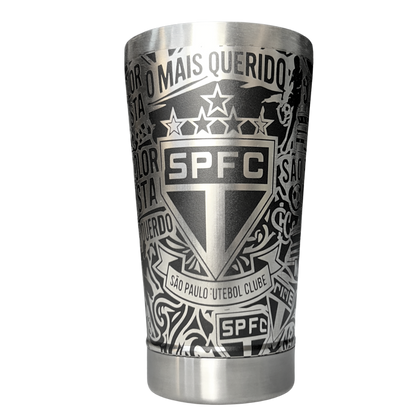Kit São Paulo - Faca 10" + Copo Térmico - Gravação a Laser 360°