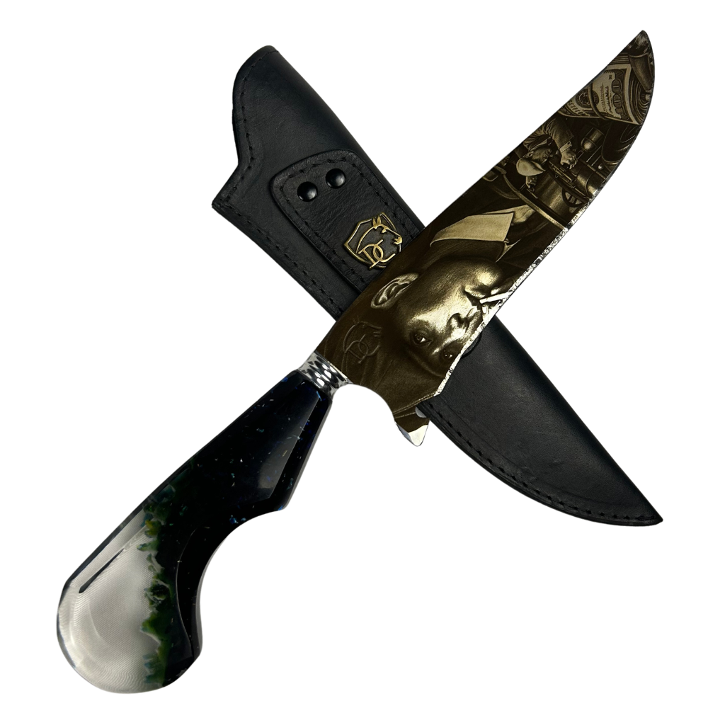 Kit Peaky Blinders - Faca 8" + Cantil - Gravação a Laser