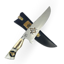 Faca Picanheira 10" Maçonaria - Cabo Osso e Resina