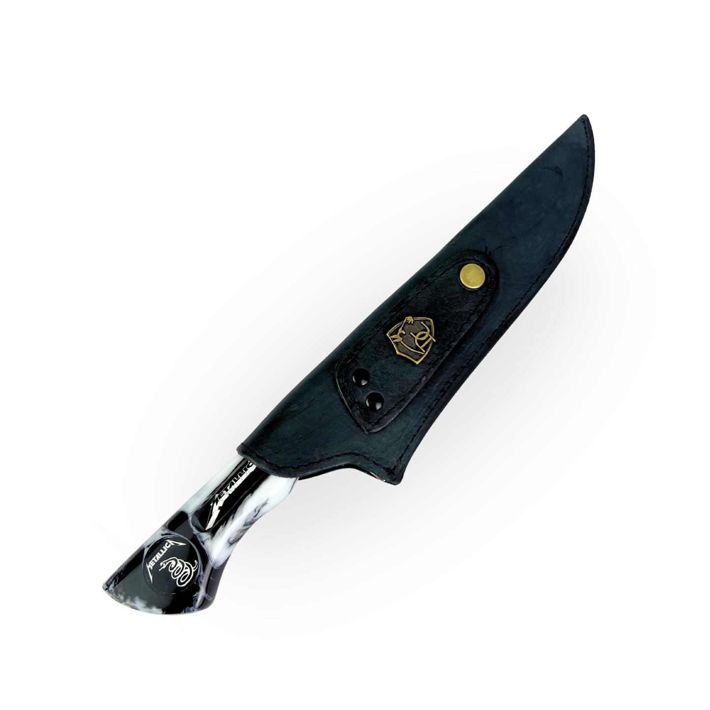 Kit Metallica - Faca 8" + Tábua Personalizada