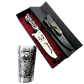 Kit Metallica - Faca 8" + Copo Térmico - Gravação a Laser 360°