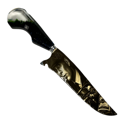 Kit Peaky Blinders - Faca 8" + Cantil - Gravação a Laser