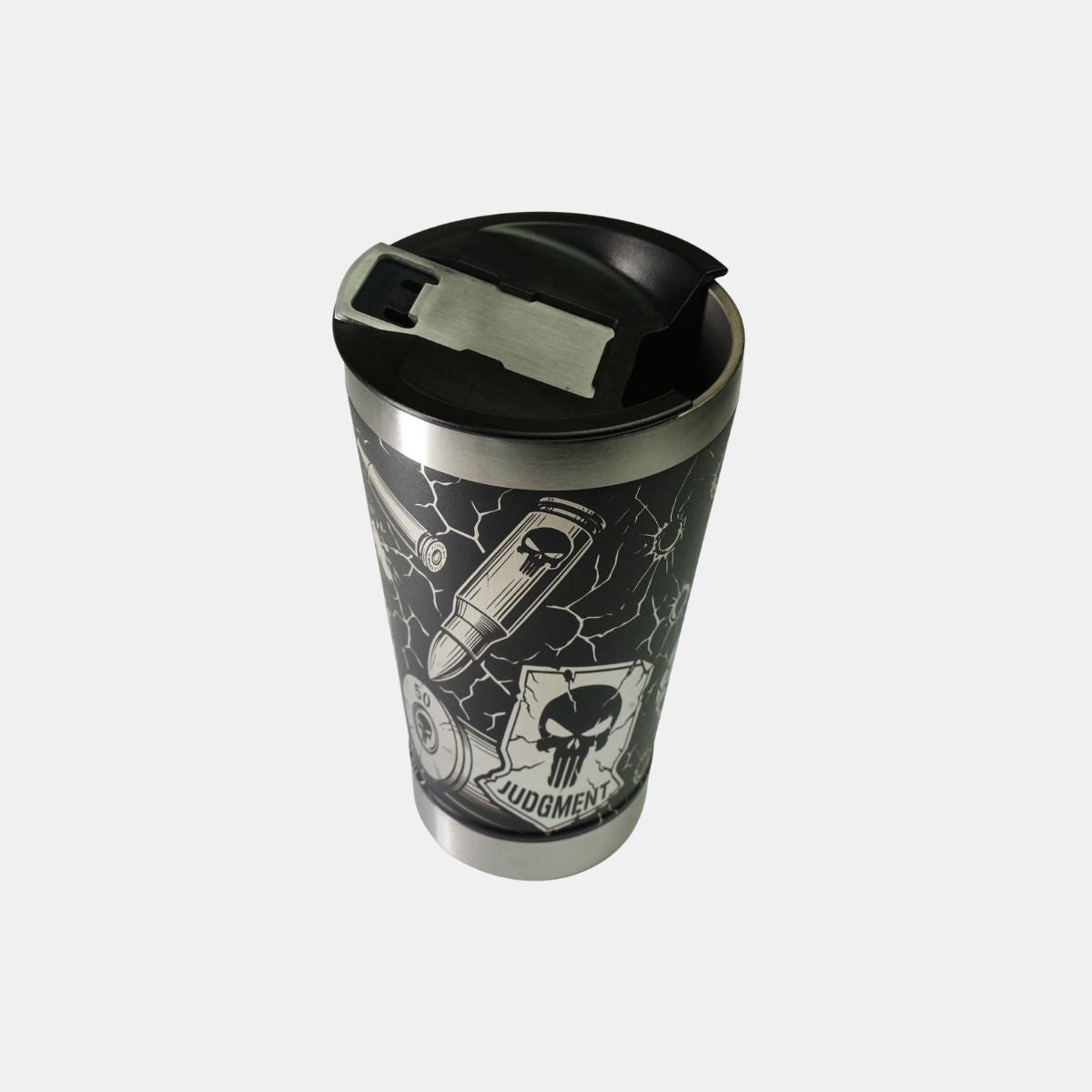 Kit Copo Térmico e Faca - The Punisher