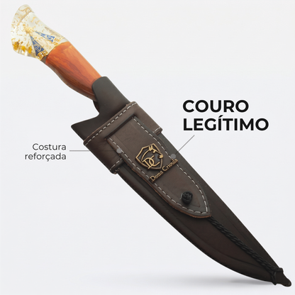 Faca Manto Dourado 8" – Nossa Senhora