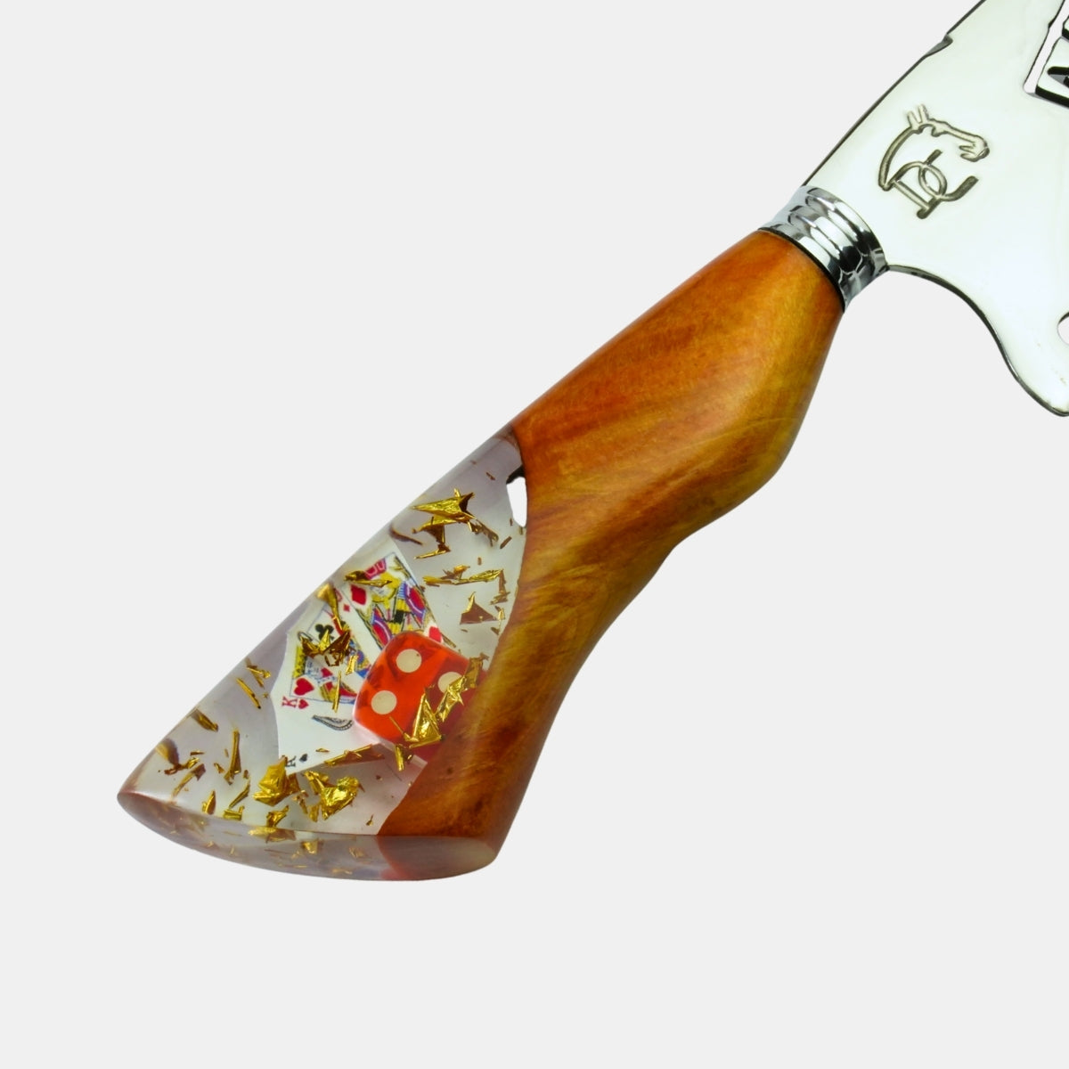 Kit Churrasco Tábua e Faca 8" - Baralho Premium