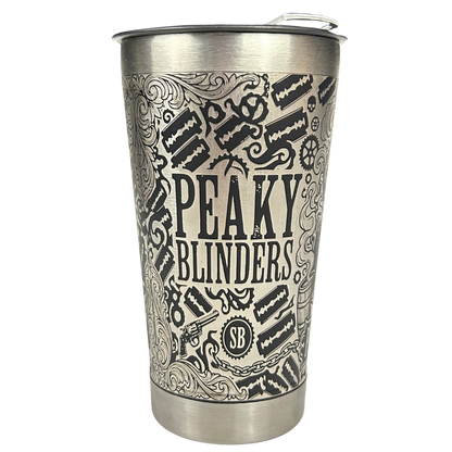 Kit Presente Peaky Blinders - Faca 8" + Copo Térmico - Gravação a Laser 360°