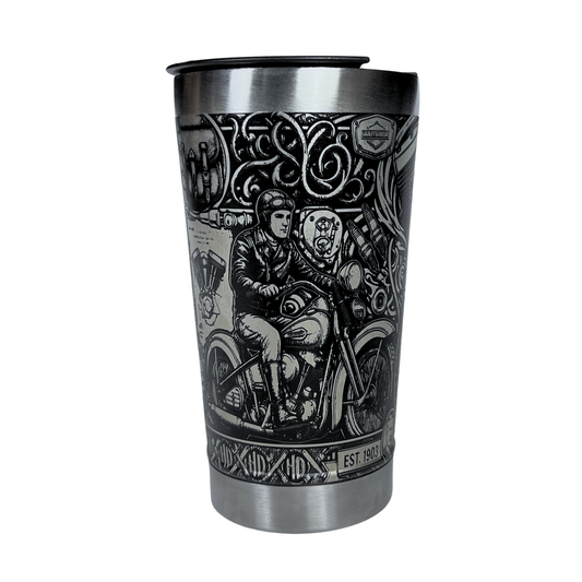 Copo Térmico Harley Davidson - Gravação a Laser 360° - 475ML