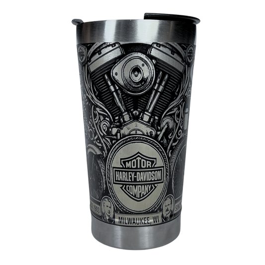 Copo Térmico Harley Davidson - Gravação a Laser 360° - 475ML