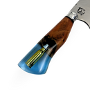 Faca Artesanal para Churrasco 10" Cabo Decorativo - Cutelaria Gaúcha Aço Inox Premium