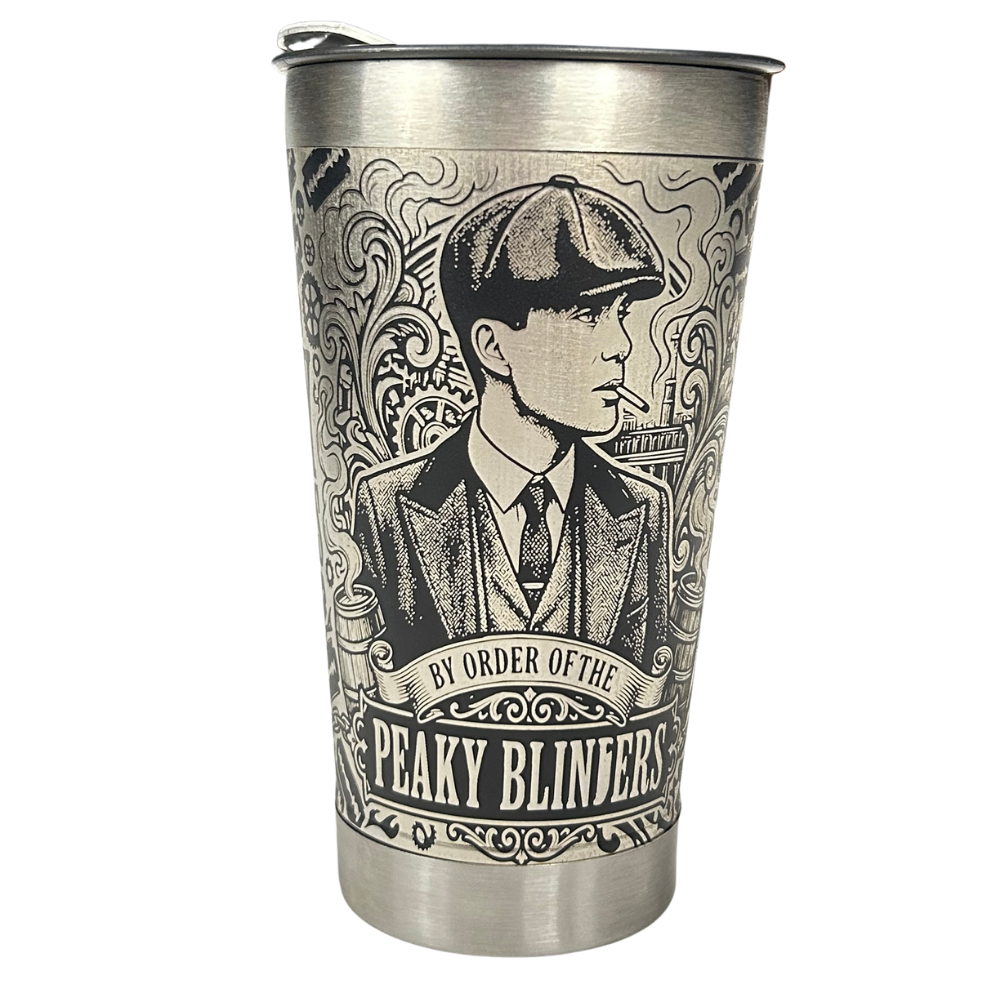 Kit Presente Peaky Blinders - Faca 8" + Copo Térmico - Gravação a Laser 360°