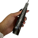 Canivete Artesanal Sorocabana 28cm total - Cabo Madeira Tucumã - Lâmina Larga Premium