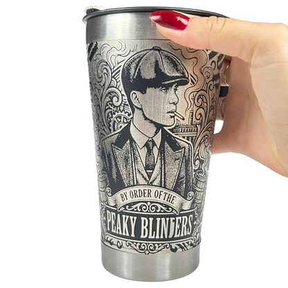 Kit Presente Peaky Blinders - Faca 8" + Copo Térmico - Gravação a Laser 360°