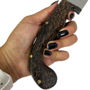 Canivete Artesanal Sorocabana 28cm total - Cabo Madeira Tucumã - Lâmina Larga Premium