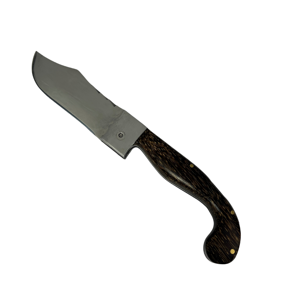 Canivete Artesanal Sorocabana 28cm total - Cabo Madeira Tucumã - Lâmina Larga Premium