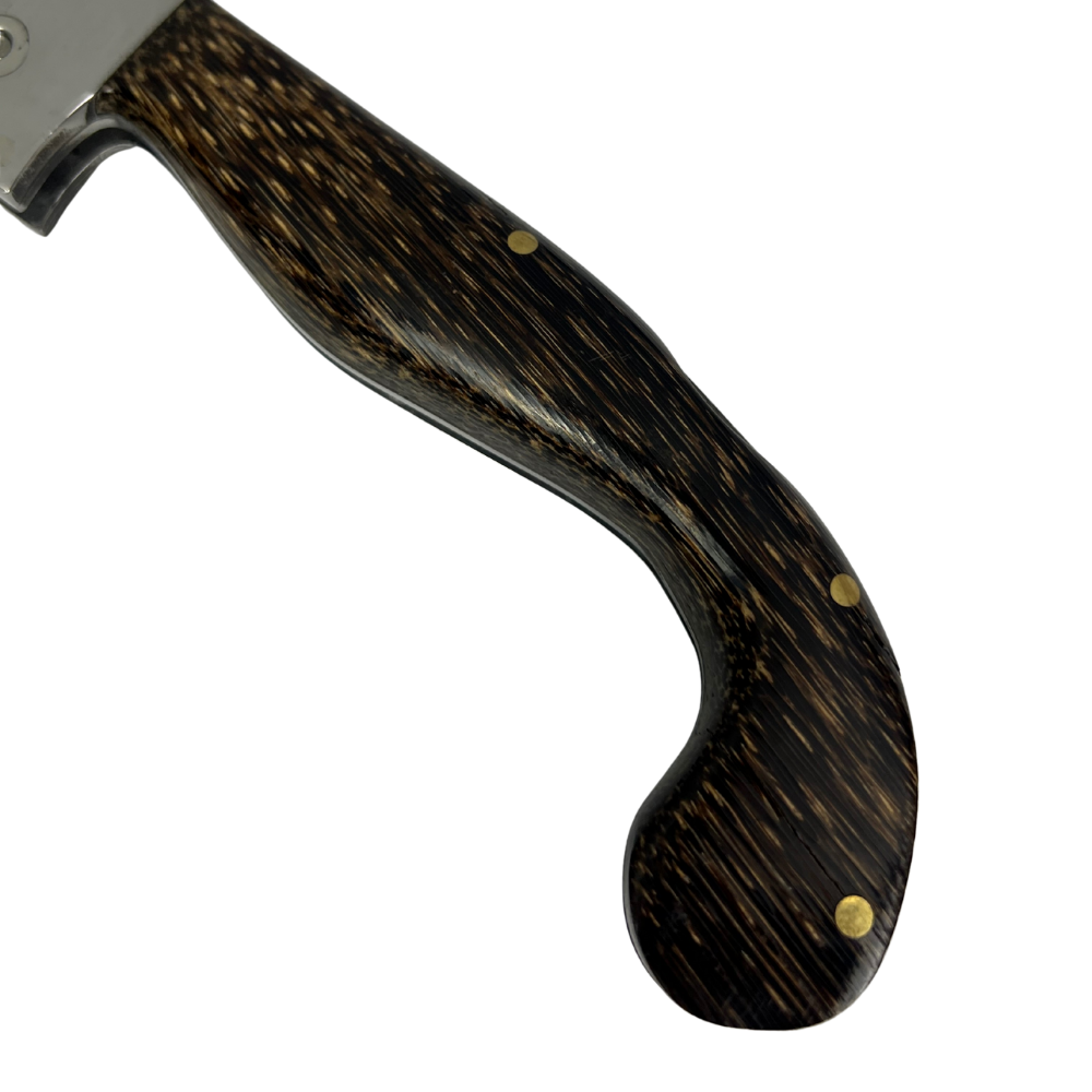 Canivete Artesanal Sorocabana 28cm total - Cabo Madeira Tucumã - Lâmina Larga Premium