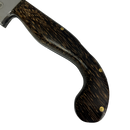 Canivete Artesanal Sorocabana 28cm total - Cabo Madeira Tucumã - Lâmina Larga Premium