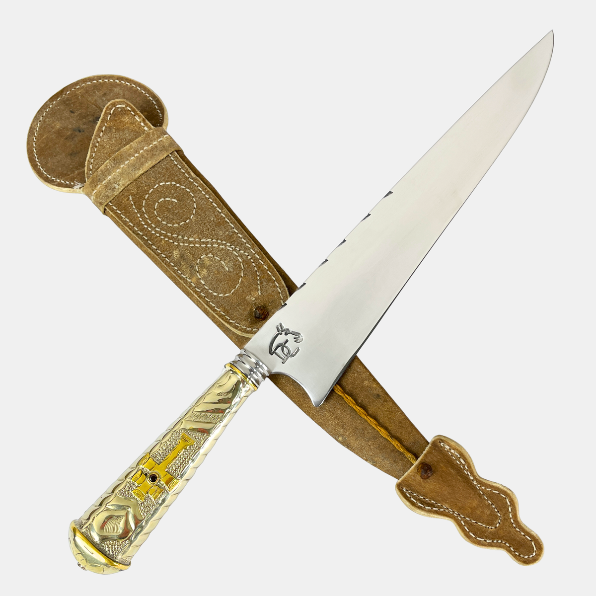 Faca Ouro do Pampa 10" – Campeira em Alpaca