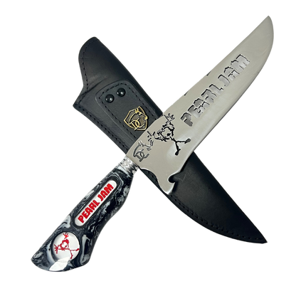 Faca Picanheira Pearl Jam 8 Polegadas - Cabo Resina Personalizado - Churrasco Grunge