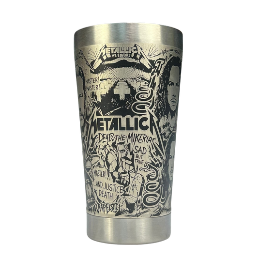 Copo Térmico Metallica - Gravação a Laser 360°