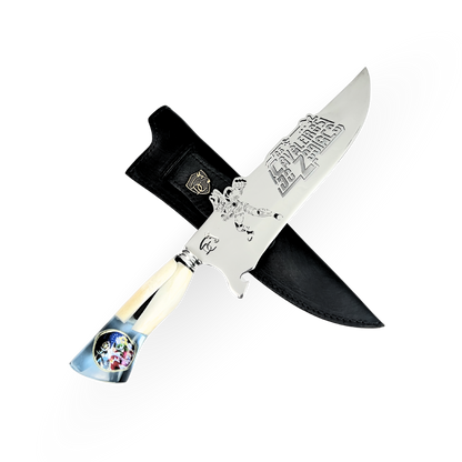 Picanheira Cavaleiros do Zodíaco 10" - Cabo Osso Bovino e Resina