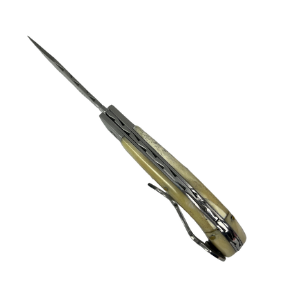 Canivete Artesanal Sorocabana 28cm total - Cabo Osso Natural - Lâmina Larga Premium