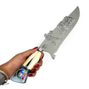 Picanheira Cavaleiros do Zodíaco 10" - Cabo Osso Bovino e Resina