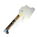 Machado Artesanal 39cm - Cabo Full Tang Madeira e Resina com Quebra Gelo