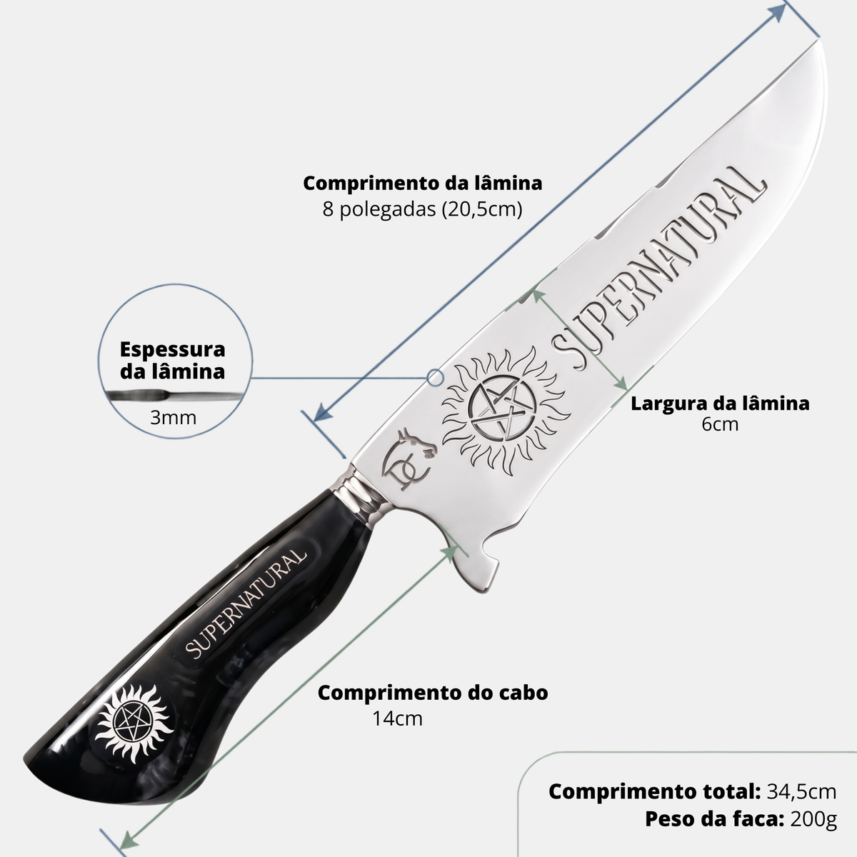 Faca Family Business 8" – Supernatural