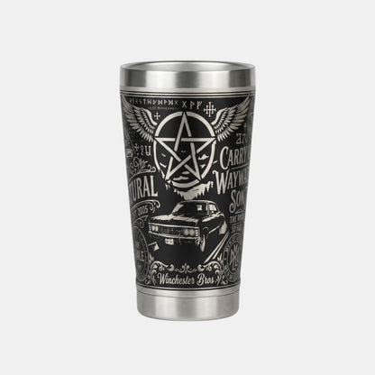 Kit Copo térmico e Faca - Supernatural