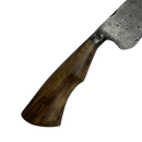 Faca Damasco Padrão Twist Torcido 10 Polegadas - Cabo Madeira Nobre - Peça Única Exclusiva