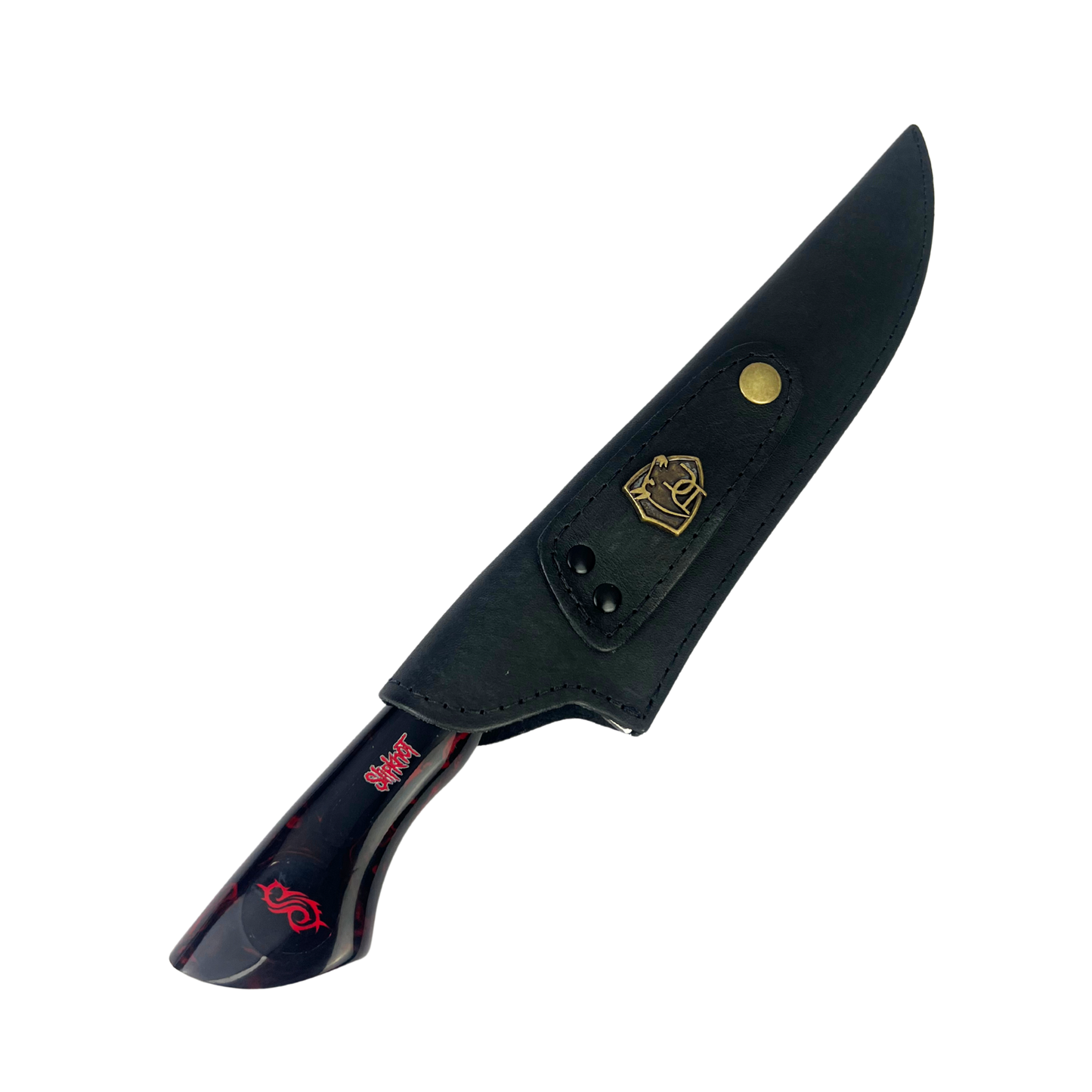 Faca Slipknot 8 Polegadas | Lâmina Vazada Temática | Cabo Resina