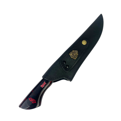 Faca Slipknot 8 Polegadas | Lâmina Vazada Temática | Cabo Resina