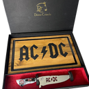 Kit AC/DC - Faca 8" + Tábua Personalizada