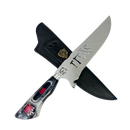 Faca Titãs 8 Polegadas Marmorizada | Lâmina Vazada Rock | Cabo Resina