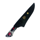 Faca Titãs 8 Polegadas Marmorizada | Lâmina Vazada Rock | Cabo Resina