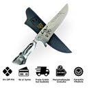 Faca Metallica 8 Polegadas - Cabo Resina Personalizado - Edição Limitada Heavy Metal