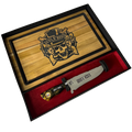 Kit Churrasco Guns N' Roses - Faca 8" + Tábua Personalizada