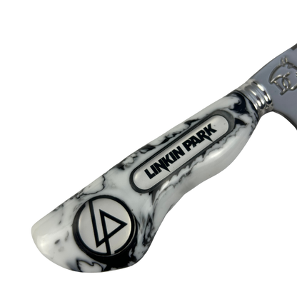 Faca Linkin Park 8" - Cabo Resina Personalizado - Edição Especial Rock