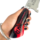 Faca Barão Vermelho 8 Polegadas | Lâmina Vazada Rock BR | Cabo Resina