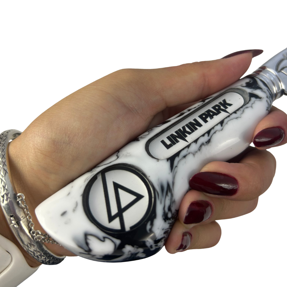 Faca Linkin Park 8" - Cabo Resina Personalizado - Edição Especial Rock